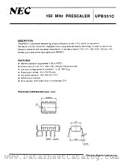 UPB551C datasheet pdf NEC