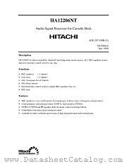 HA12206NT datasheet pdf Hitachi Semiconductor
