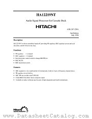 HA12219NT datasheet pdf Hitachi Semiconductor