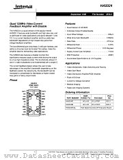 HA5024EVAL datasheet pdf Intersil