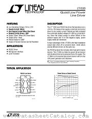 LT1030CJ datasheet pdf Linear Technology