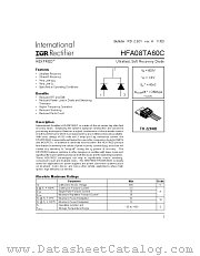 HFA08TA60 datasheet pdf International Rectifier