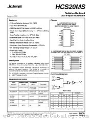 HCS20D datasheet pdf Intersil