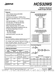 HCS32DMSR datasheet pdf Intersil