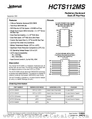 HCTS112KMSR datasheet pdf Intersil