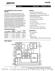 HC5526CP datasheet pdf Intersil