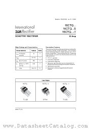 16CTQ060 datasheet pdf International Rectifier