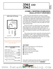 A3361LH datasheet pdf Allegro MicroSystems