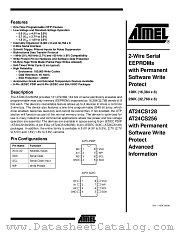 AT24CS256W-10SC-1.8 datasheet pdf Atmel