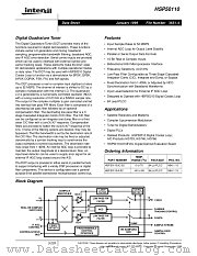 HSP50110JC-52 datasheet pdf Intersil