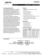 HSP43220JC-25 datasheet pdf Intersil
