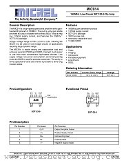 MIC914BM5 datasheet pdf Micrel Semiconductor