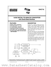 DAC716U datasheet pdf Burr Brown