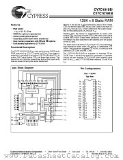 CY7C1019B-15ZI datasheet pdf Cypress