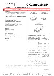 CXL5502P datasheet pdf SONY