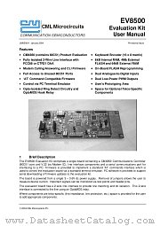 EV8500 datasheet pdf CML