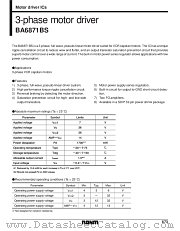 BA6871 datasheet pdf ROHM