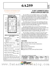 6A259 datasheet pdf Allegro MicroSystems