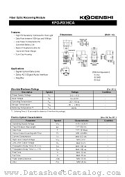 KFO-RX16CA datasheet pdf Kodenshi Corp