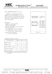 KIA6206F datasheet pdf Korea Electronics (KEC)
