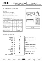KIA6987 datasheet pdf Korea Electronics (KEC)