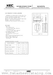 KIA8207K datasheet pdf Korea Electronics (KEC)