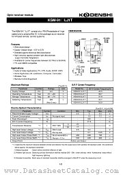 KSM-911LJ1T datasheet pdf Kodenshi Corp