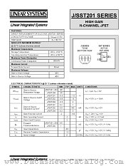 J/SST204 datasheet pdf Linear Systems