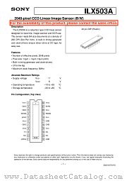 ILX503 datasheet pdf SONY