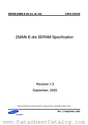 K4S560432E-TC75 datasheet pdf Samsung Electronic