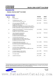 K7R321884M-FC16 datasheet pdf Samsung Electronic