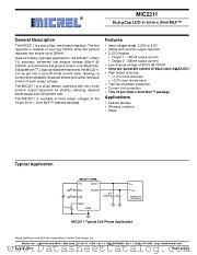 MIC2211-1.6/2.9BML datasheet pdf Micrel Semiconductor