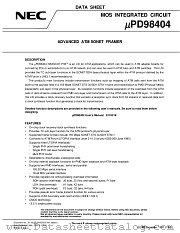 UPD98404GJ-KEU datasheet pdf NEC