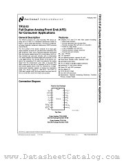 TP5510WM datasheet pdf National Semiconductor