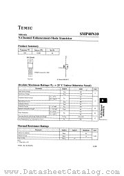 SMP40N10 datasheet pdf Vishay