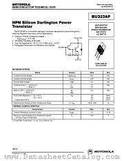 BU323AP datasheet pdf ON Semiconductor