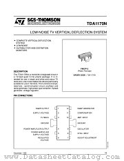 TDA1170N-1 datasheet pdf ST Microelectronics