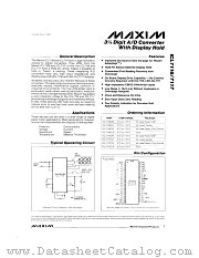 ICL7117CQ datasheet pdf MAXIM - Dallas Semiconductor