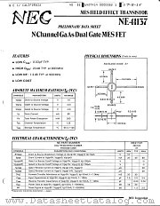 NE41137 datasheet pdf California Eastern Laboratories