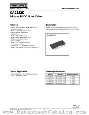 KA2822BDTF datasheet pdf Fairchild Semiconductor
