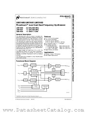 LMX1601SLB datasheet pdf National Semiconductor