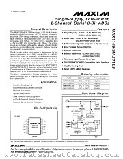 MAX1108CUB datasheet pdf MAXIM - Dallas Semiconductor
