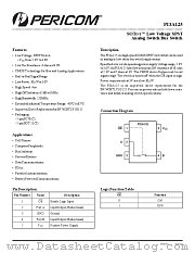 PI3A125 datasheet pdf Pericom Technology