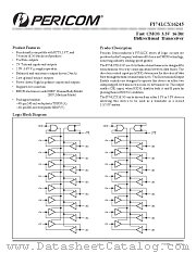 PI74LCX16245A datasheet pdf Pericom Technology