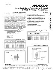 MAX6003EUR-T datasheet pdf MAXIM - Dallas Semiconductor