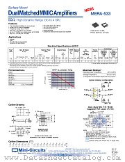 MERA-533 datasheet pdf Mini-Circuits
