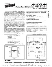 MAX863EEE datasheet pdf MAXIM - Dallas Semiconductor