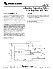ML4961CS datasheet pdf Micro Linear