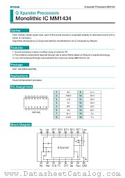 MM1434 datasheet pdf Mitsumi Electric