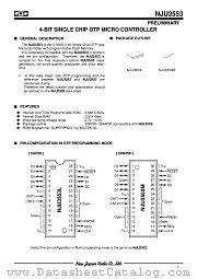 NJU3553 datasheet pdf New Japan Radio